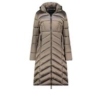 Geographical Norway BLANCHE LONG NAVY DB LADY 0116 NAVY (WZ5476F/GN-MARINE) - Giacca invernale da donna, con cappuccio, lunga, calda, comoda, chiusura lampo