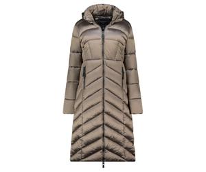 Geographical Norway BLANCHE LONG NAVY DB LADY 0116 NAVY (WZ5476F/GN-MARINE) - Giacca invernale da donna, navy, con cappuccio, lunga, calda, comoda, con cerniera, talpa, XXL Tall