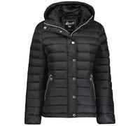 Geographical Norway Bubulle Lady - Giacca Donna Imbottita Calda Autunno-Invernale - Cappotto Caldo - Giacche Antivento A Maniche Lunghe - Abito Ideale (Nero L)
