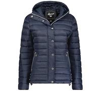 Geographical Norway Bubulle Lady - Giacca Donna Imbottita Calda Autunno-Invernale - Cappotto Caldo - Giacche Antivento A Maniche Lunghe - Abito Ideale (Blu Marino S)