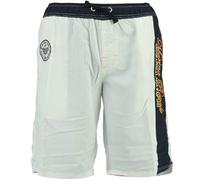 Geographical Norway Costume da Bagno Quannee Pantaloncino Uomo SQ443H-GN-Bianco-L