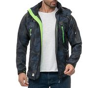 Geographical Norway da Uomo Giacca Techno-bans Mimetico - Navy-Verde S