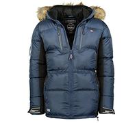 Geographical Norway Danone Men - Parka Uomo Autunno Inverno Primavera - Giacca Calda Uomo - Giacca Vento A Maniche Lunghe - Abito Ideale Elegante Per Uomini (Marino XL)
