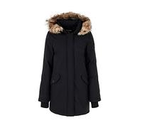 Geographical Norway Dinasty Lady - Parka Donna Autunno Inverno - Cappotto Uomo Inverno Caldo Pelliccia Sintetica Manica Lunga Casual - Abito Ideale Donna Elegante (Nero L-taglia 3)