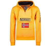 Geographical Norway Felpa da Uomo Gymclass Men (Arancione Fluorescente, S)