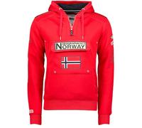 Geographical Norway - Felpa da Uomo Modello Gymclass Ass A 007 (Rosso, s)