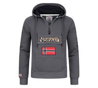 Geographical Norway - Felpa da Uomo Modello Gymclass Ass A 007 (Grigio, l)…