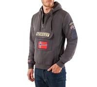 Geographical Norway Felpa Manica Lunga Gymclass Hoodie Uomo Grigio S