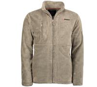 Geographical Norway Upload Men - Pile caldo con zip da uomo - Giacca di felpa invernale morbida e calda da uomo - Morbida fodera a maniche lunghe per il sudore (Taupe M)