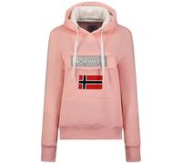 Geographical Norway Gadrien Lady - Felpa Donna Zip Hoodie Tasche - Pile Donna Maglione Manica Lunga Giacca Cappuccio - Abito Ideale Primavera Estate Autunno Inverno Stagione (Rosa Pallido M)