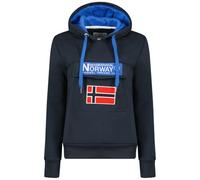Geographical Norway Gadrienama Lady - Felpa da Donna, con Cappuccio, Tasche a Canguro, Felpa a Maniche Lunghe, Calda, con Cappuccio, da Donna, Primavera, Estate, Autunno, Inverno, Colore: Blu Navy L