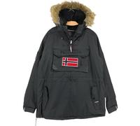 GEOGRAPHICAL NORWAY Giacca Anorak Herren BECO NERA ROL 13 Taglia L