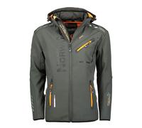 Geographical Norway Giacca Con Cappuccio Napapijri Tasche Laterali Grigio Uomo