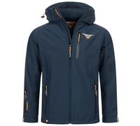 Geographical Norway Giacca da uomo autunno inverno giacca softshell pioggia outddor transizione, blu navy, XXL