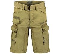 Geographical Norway Pantaloncini cargo da uomo estivi bermuda corti, mastice, M