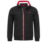Geographical Norway Giacca da uomo per le mezze stagioni, stagione estiva, giacca a vento Blouson Production H-H, Nero , M