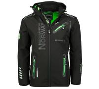 Geographical Norway Giacca Invernale con Cappuccio Poliestere Nero Verde Uomo