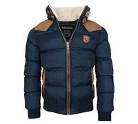 Geographical Norway - Giacca invernale da uomo, calda e trapuntata (XXL, Blu Navy)