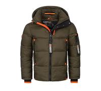 Geographical Norway Giacca invernale da uomo con calda imbottitura, trapuntata, per attività all'aria aperta, trapuntata, PuFFER FvS Production FVS PUFFER JACKE, kaki, 3XL