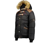Geographical Norway - Giacca Invernale da uomo, trapuntata, Parka Belphegor (Nero, L)