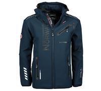 Geographical Norway Giacca Royaute Uomo Giubbotto invernale 100% poliestere Blu Navy S