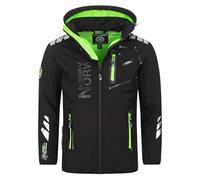 Geographical Norway Giacca Invernale Rainman Con Cappuccio Nero/Verde Uomo