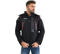 Geographical Norway - Giacca softshell da uomo Tambour, Black/Black, M