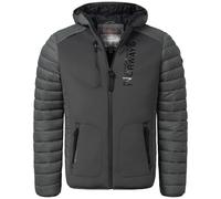 Geographical Norway IMS Production - Giacca invernale imbottita da uomo, stile anorak con cappuccio, foderata e calda, per attività all'aperto, sci e snowboard, inverno e autunno, taglie S-7XL, S
