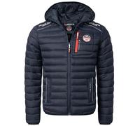 Geographical Norway Giacca trapuntata invernale da uomo - Anorak caldo - IMS Production - Giacca da sci snowboard outdoor per l'inverno/autunno, blu navy, 3XL
