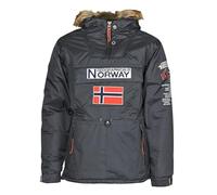Geographical Norway Giubbotto Barman Db Parka Uomo Poliestere Grigio Scuro