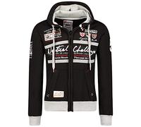 Geographical Norway Goasting - Felpa con cappuccio nero XXXL