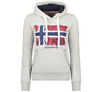 Geographical Norway Gpalm Lady Felpa con Cappuccio, Grigio Chiaro, XL Donna