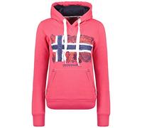 Geographical Norway Gpalm Lady Felpa con Cappuccio, Rosa, L Donna