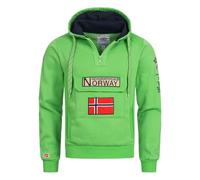 Geographical Norway Gymclass Felpa Sportiva, Verde (GN), XXL Uomo