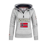 Geographical Norway - Gymclass, Felpa da donna, grigio melange, L