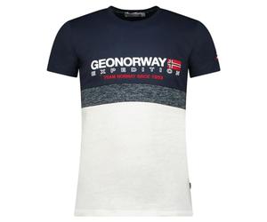 Geographical Norway Jdouble Men Magliette Donna, Blu Scuro, 3XL Uomo