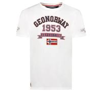 Geographical Norway Jollegio Men Magliette Donna, Bianco, L Uomo