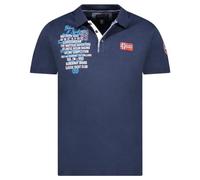 Geographical Norway Kancre Men - Polo Classica Uomo - Cotone A Maniche Corte Casual Button Down Polo Shirt Tops Regular Classic - Abito Ideale Primavera-Estate (Blu Marino XL)