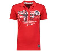 Geographical Norway Kerry Lady - Polo Classica Donna - Cotone A Maniche Corte Casual Button Down Polo Shirt Tops Regular Classic - Abito Ideale Primavera Estate (Rosso M-Taglia 2)