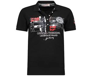 Geographical Norway Kerry Lady - Polo Classica Donna - Cotone A Maniche Corte Casual Button Down Polo Shirt Tops Regular Classic - Abito Ideale Primavera Estate
