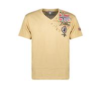 Geographical Norway Maglia Manica Corta Beige Uomo