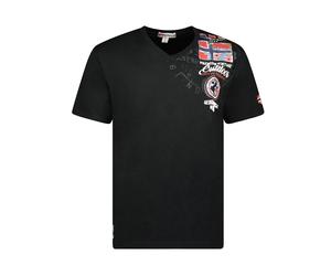 Geographical Norway Maglia Manica Corta Nero Uomo