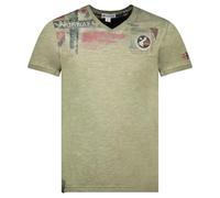 Geographical Norway Maglietta Jamo T-Shirt Uomo Cotone Kaki