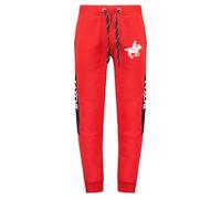 Geographical Norway MAHORSE EO-PR Men 100 (WW4780H/GNO-Red) Pantaloni da uomo, vestibilità normale, pantaloni da allenamento per tutti i giorni, polsini, Colore: rosso, M