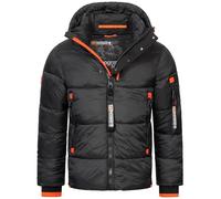 Geographical Norway - Giacca invernale da uomo trapuntata - Anorak caldo e imbottito - Giacca outdoor per sci e snowboard per l'inverno/autunno, in bundle con berretto UD, XXL
