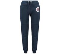 Geographical Norway Mirabel Men 100 EO-PR+BS (SU1204H/GN/Black) - Pantaloni da jogging da uomo, funzionali, comodi, con polsini, per allenamento, uso quotidiano, blu navy, L