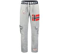 Geographical Norway Mycargo Men - Pantaloni Jogging Stampati in Stile Casual - Abbigliamento Sportivo di qualità Confortevole - Pantaloni da Ginnastica Casual Cotone da Uomo (Grigio_Chiaro L)