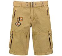 Geographical Norway Paintball Men Pantaloncini Bermuda, Beige, XL Uomo