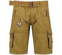 Geographical Norway Paintball Men Pantaloncini Bermuda, Khaki, L Uomo