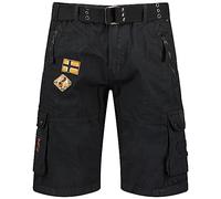 Geographical Norway Paintball Men Pantaloncini Bermuda, Nero, XL Uomo